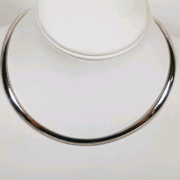 925 Sterling Silver Herringbone Necklace - Picture 2 of 8